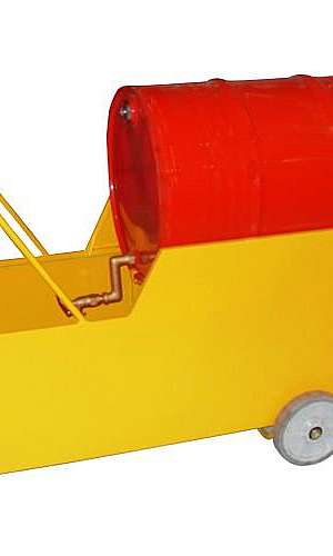 Carrinho cavalete para tambor com contenção Carrinho cavalete para tambor com contenção