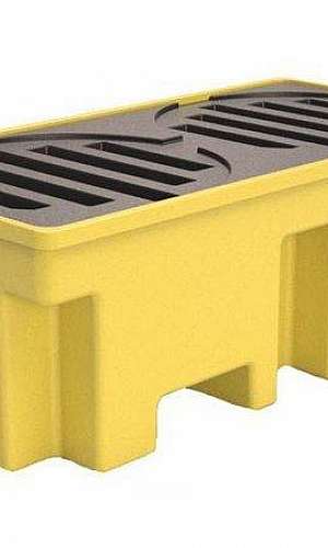 Pallet de contenção para 2 tambores Pallet de contenção para 2 tambores